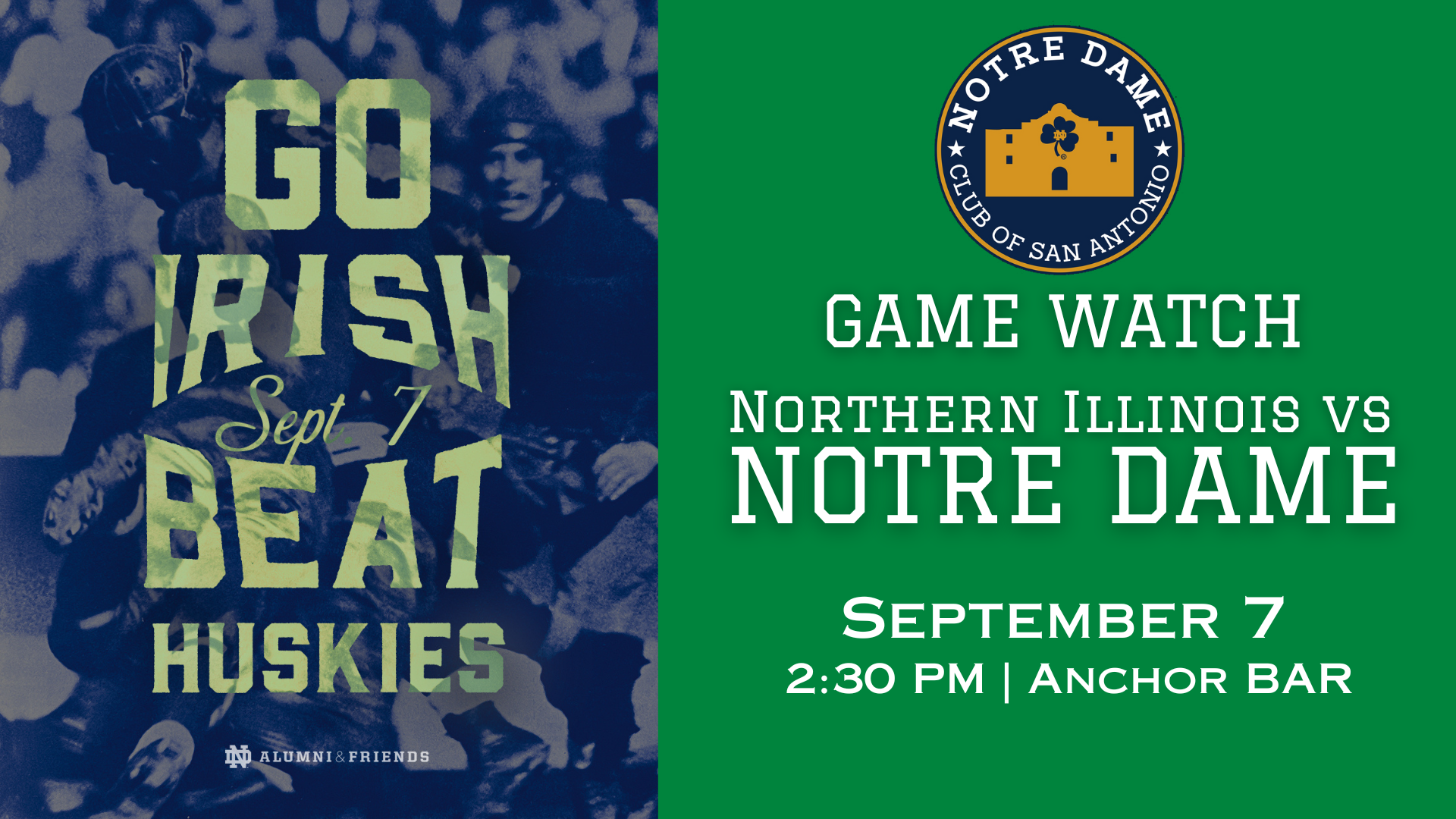 Please join us in celebrating and cheering on the IRISH in their first ...