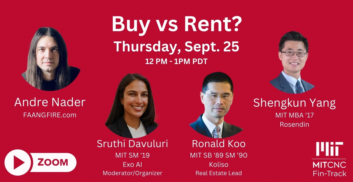 Real Estate: Buy vs. Rent? with FAANG FIRE's Andre Nader, Sruthi ...