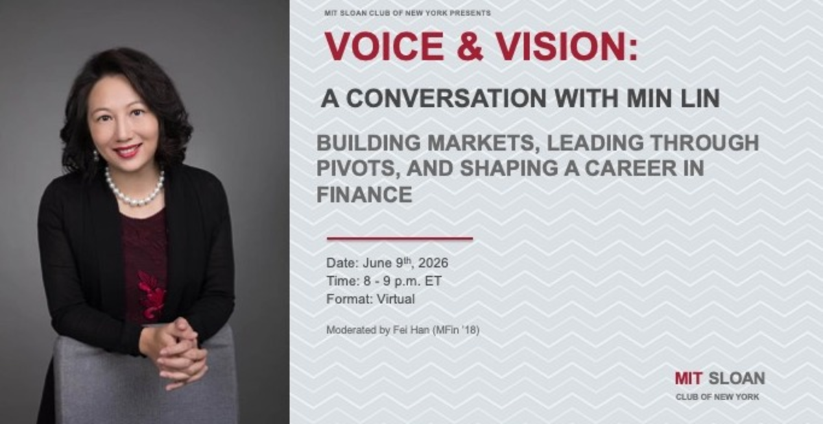 Canceled - Voice & Vision: A Conversation with Min Lin | MIT Alumni ...