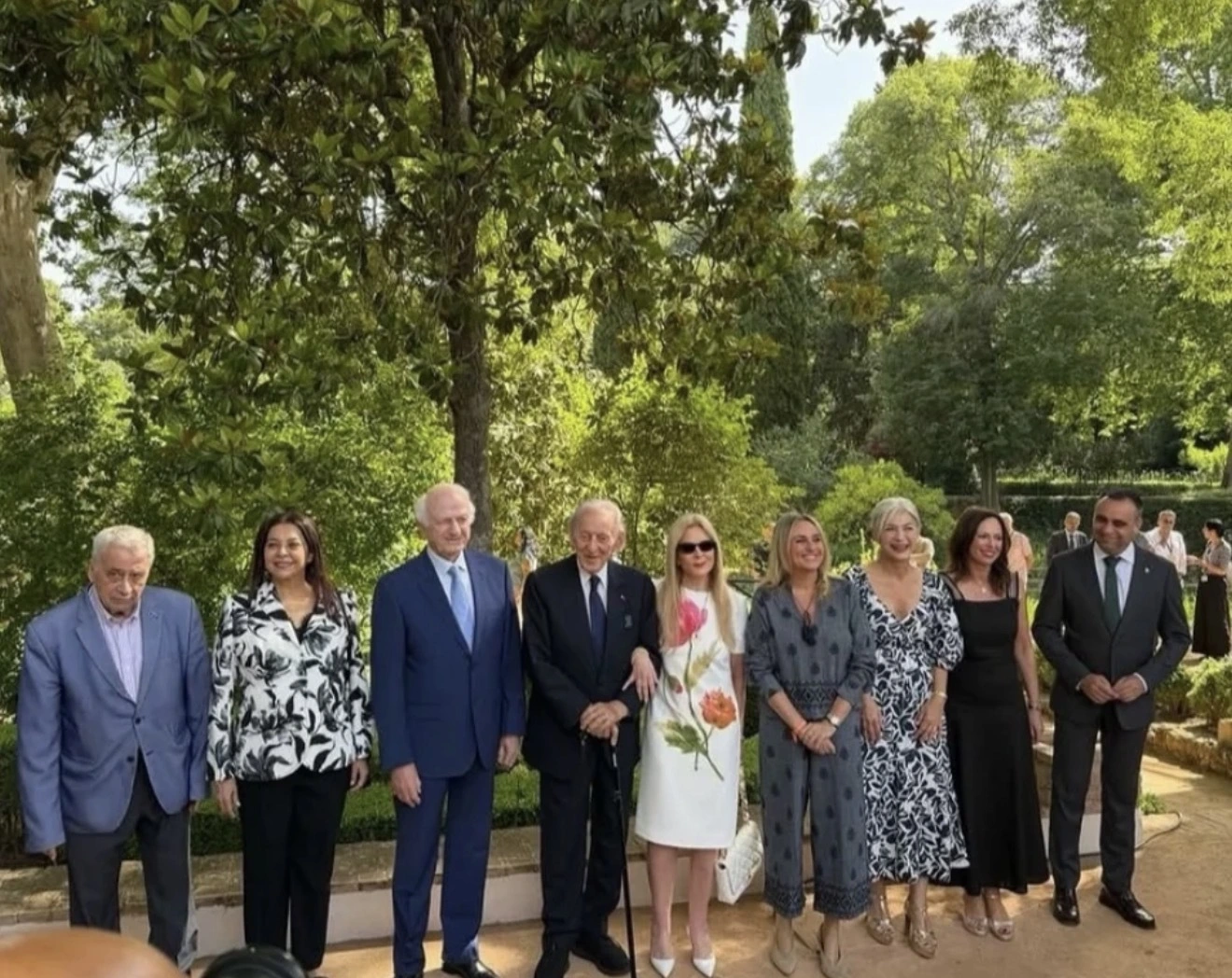Seen above: Mr. Othman Benjelloun, Miss Dounia Benjelloun, André Azoulay (Advisor to the King of Morocco)