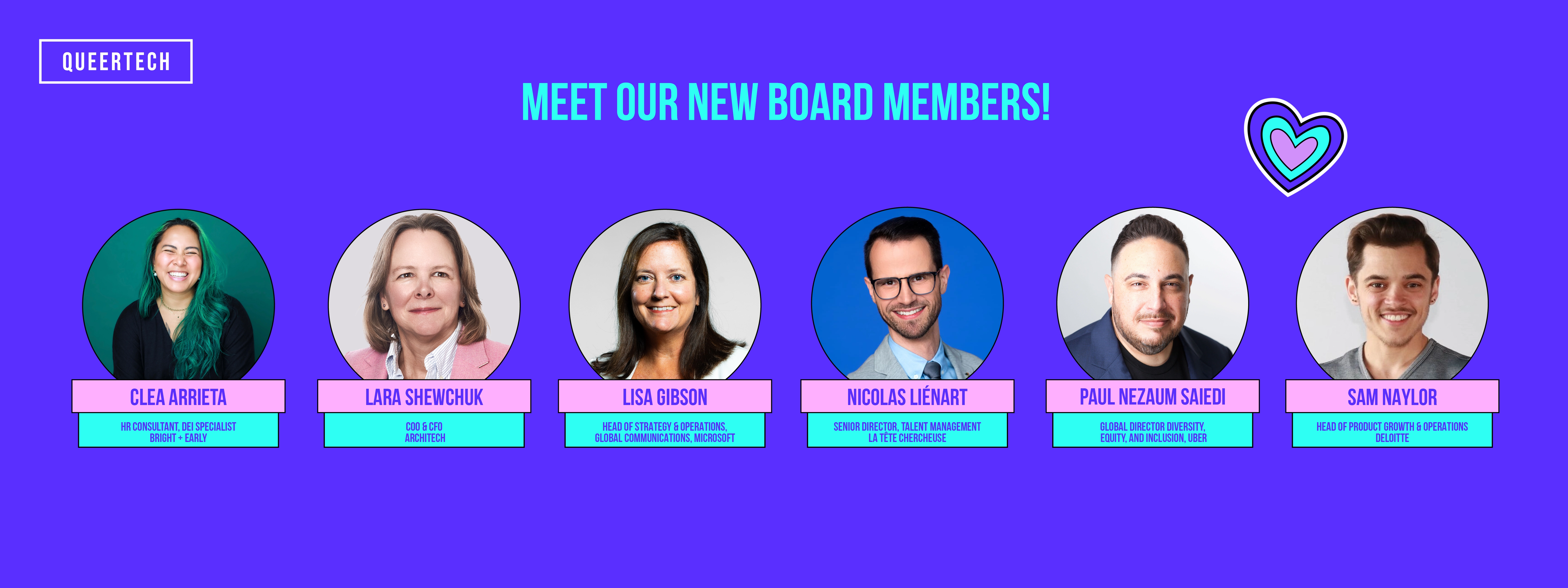 QueerTech accueille six nouveaux membres de son conseil d'administration pour contribuer à "Queer The Tech Ecosystem" (l'écosystème de la technologie)
