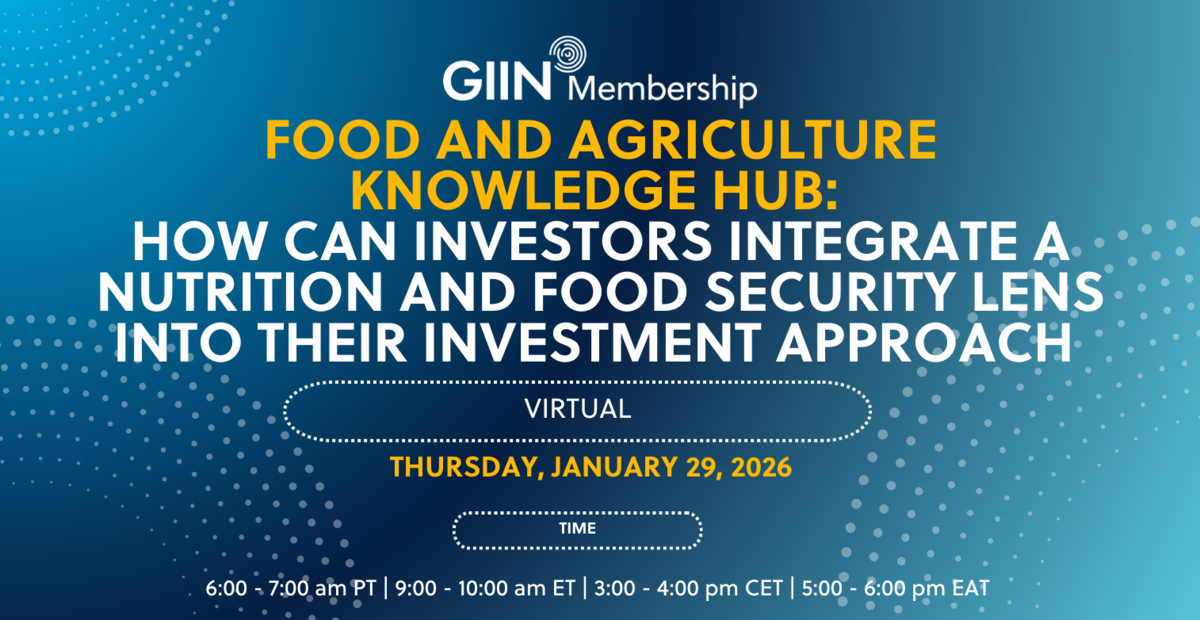 Food and Agriculture Knowledge Hub: How can investors integrate a ...