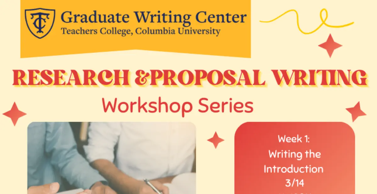 GWC: Research & Proposal Writing Workshop (part 1) | TC Engage