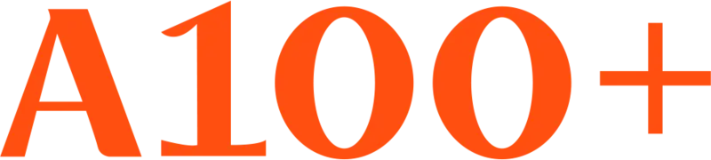 The A100 logo