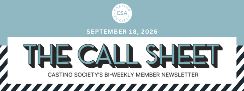 The Call Sheet - 9.18.26