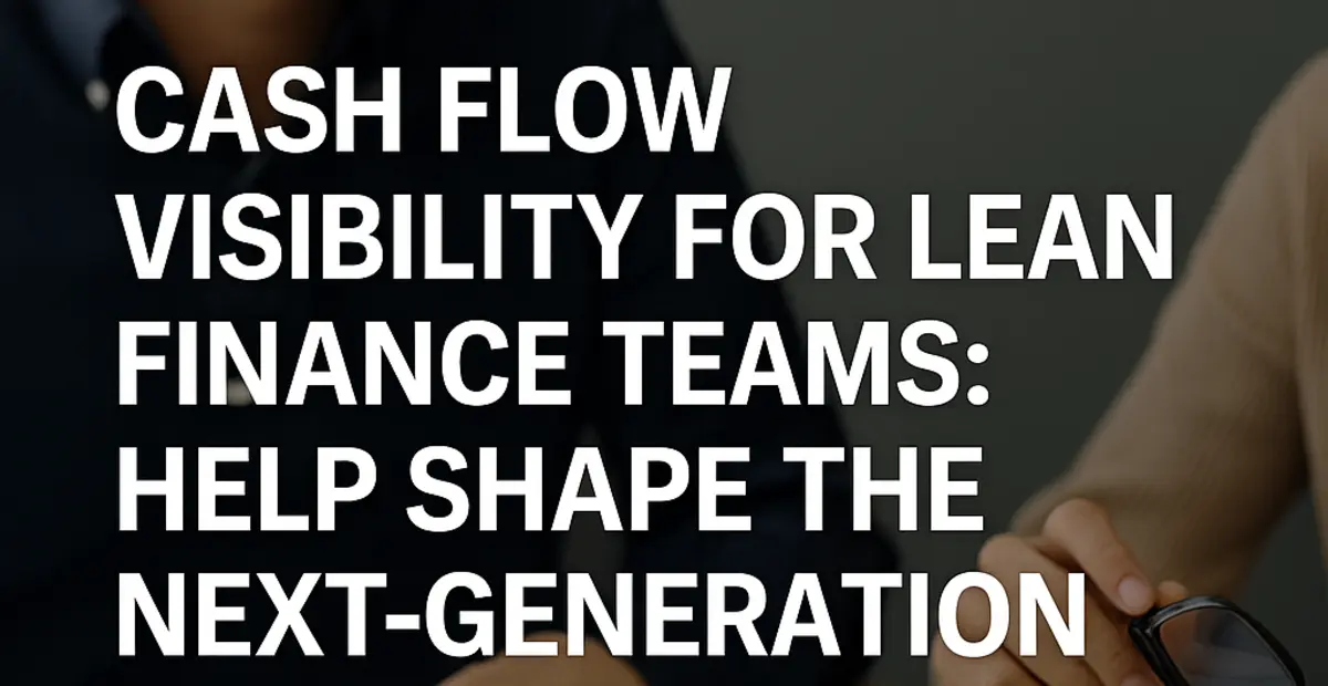 First Look Finance Tech First Look: Cash Flow Visibility for Lean Finance Teams: Help ...