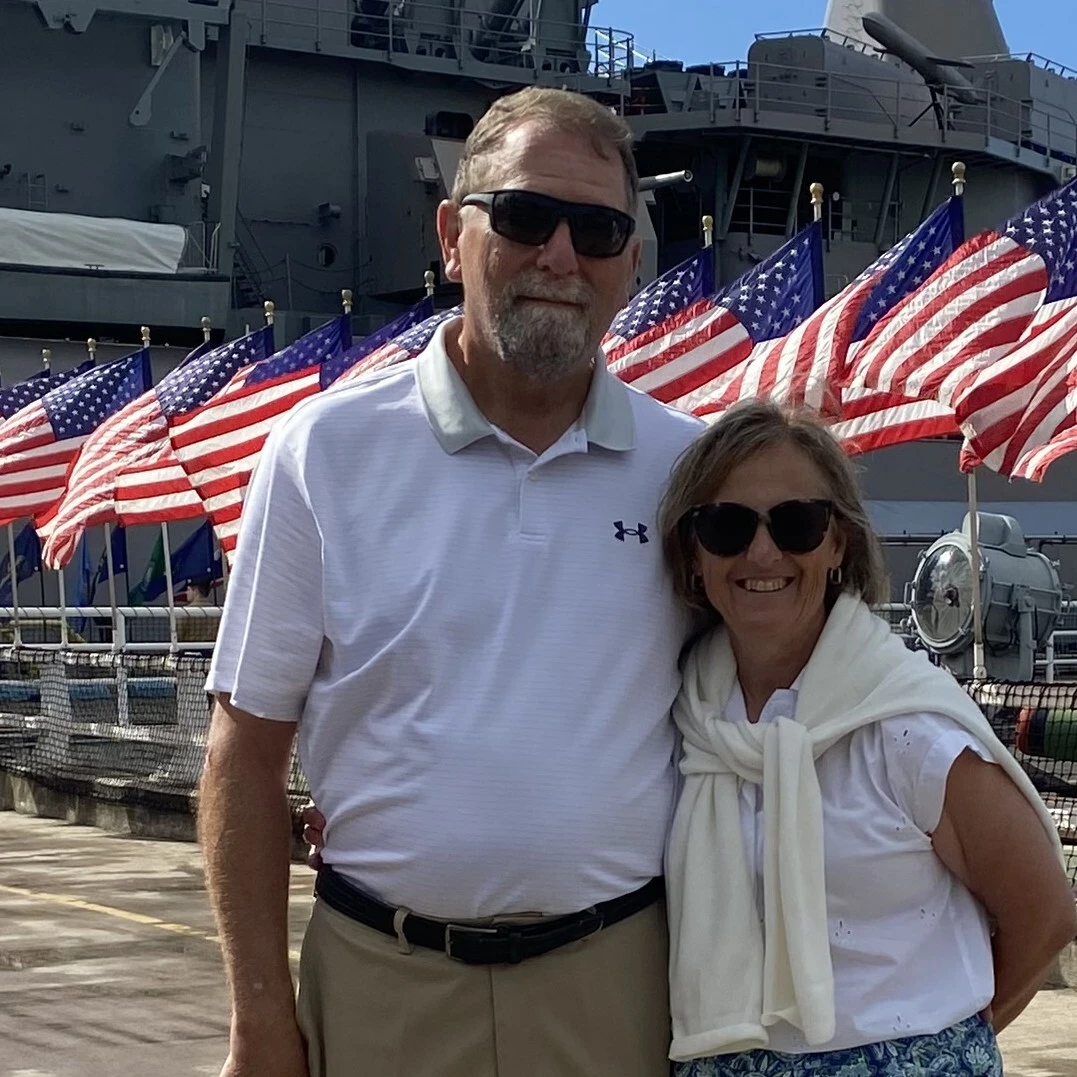 couple on vacation after stroke